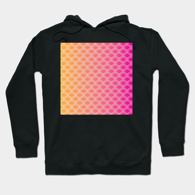 Pink Sunset Pattern Hoodie by greenoriginals